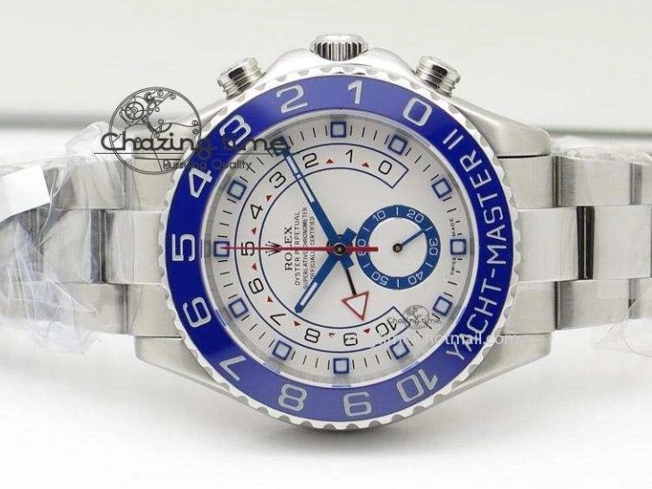 SS Dial A7750 on SS 116680 Bracelet YachtMaster II White 0423